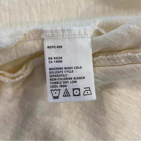 Royal Robbins sweater cardigan wrap hemp and organic cotton cream neutral medium - Picture 10 of 14